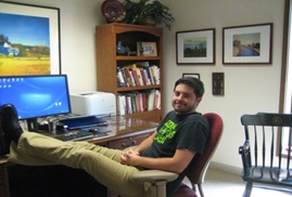 Ben at the desk